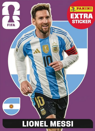 Figurita Lionel Messi Extra Sticker Panini Mundial 2026