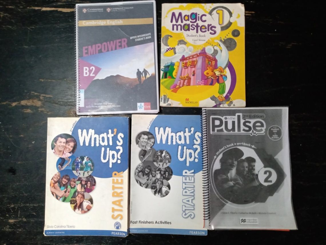 Libros, manuales, de primaria y de secundaria (hay tambien de ingles)